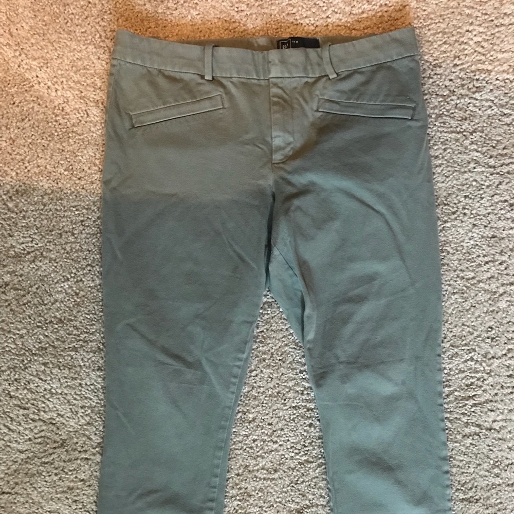 Army green GAP skinny pants